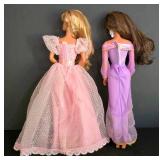 LL-ST - Barbie Dolls Princess Jasmine & 1990 Bridesmaid (Lot of 2)