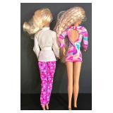 LL-ST - Vintage Barbie Dolls 1996 Pet Doctor & 25th Anniversary Total Hair (Lot of 2)