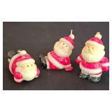LL-ST - Christmas Figurines Mixed Lot 11 Pieces Enesco Santa Angels Snowmen