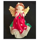 LL-ST - Christmas Figurines Mixed Lot 11 Pieces Enesco Santa Angels Snowmen