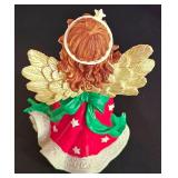 LL-ST - Christmas Figurines Mixed Lot 11 Pieces Enesco Santa Angels Snowmen