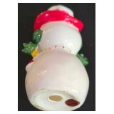 LL-ST - Christmas Figurines Mixed Lot 11 Pieces Enesco Santa Angels Snowmen