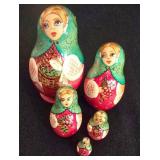 LL-ST - 5-Piece Nesting Doll Sets & Bird Planter Mixed Lot