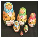 LL-ST - 5-Piece Nesting Doll Sets & Bird Planter Mixed Lot