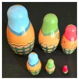 LL-ST - 5-Piece Nesting Doll Sets & Bird Planter Mixed Lot