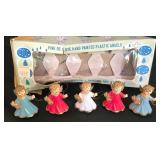 LL-ST - Vintage Christmas Ceramic Santa, Angel Ornaments, Salt & Pepper Set & Candles Mixed Lot