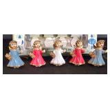 LL-ST - Vintage Christmas Ceramic Santa, Angel Ornaments, Salt & Pepper Set & Candles Mixed Lot