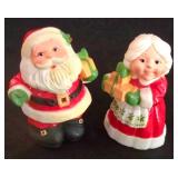 LL-ST - Vintage Christmas Ceramic Santa, Angel Ornaments, Salt & Pepper Set & Candles Mixed Lot