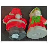 LL-ST - Vintage Christmas Ceramic Santa, Angel Ornaments, Salt & Pepper Set & Candles Mixed Lot