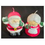 LL-ST - Vintage Christmas Ceramic Santa, Angel Ornaments, Salt & Pepper Set & Candles Mixed Lot