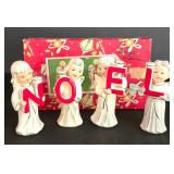 LL-ST - Vintage Noel Ceramic Figures Relco Set of 4