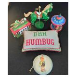 LL-ST - Christmas Holiday Decor Mixed Lot Dept 56 & Midwest Ornaments