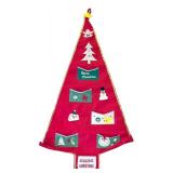 LL-ST - Christmas Decor Mixed Lot Crocheted Tree Skirt, Runners, Wall Hanging & Foliage