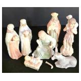 LL-ST - Vintage Nativity Figures & Lighted Tree Toppers Mixed Lot Lefton Christopher Collection
