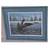 LL-ST - Signed & Numbered Print - Bill Vetruba Framed Loon Artwork