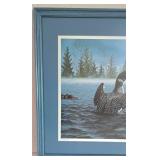 LL-ST - Signed & Numbered Print - Bill Vetruba Framed Loon Artwork