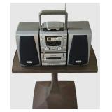 LL-ST - TV Stand & Vintage Emerson Boom Box With Detachable Speakers