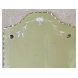 LL-ST - Vintage Wall Mirrors Frameless & Ornate Frame Pair 14x22 16x26