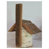 LL-ST - Bird Feeder Set - Copper Roof Birdhouse, Birch Feeder, Bird Ornaments & Nest (Lot of 5)