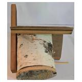 LL-ST - Bird Feeder Set - Copper Roof Birdhouse, Birch Feeder, Bird Ornaments & Nest (Lot of 5)