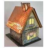 LL-ST - Bird Feeder Set - Copper Roof Birdhouse, Birch Feeder, Bird Ornaments & Nest (Lot of 5)