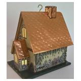 LL-ST - Bird Feeder Set - Copper Roof Birdhouse, Birch Feeder, Bird Ornaments & Nest (Lot of 5)