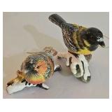 LL-ST - Bird Feeder Set - Copper Roof Birdhouse, Birch Feeder, Bird Ornaments & Nest (Lot of 5)