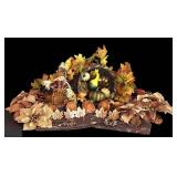 LL-ST - Autumn Decor Harvest Table Runner, Cornucopia & Leaf Clips Mixed Lot
