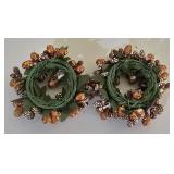 LL-ST - Autumn Decor Harvest Table Runner, Cornucopia & Leaf Clips Mixed Lot