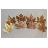 LL-ST - Autumn Decor Harvest Table Runner, Cornucopia & Leaf Clips Mixed Lot