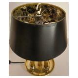 LL-ST - Table Lamps (Lot of 3) Black & Brass