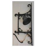 LL-ST - Wall Candle Holders Mixed Lot of 4 Scrollwork Sconces