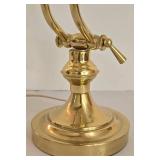 LL-ST - Adjustable Desk Lamps Powell Brass & Tan (Lot of 2)