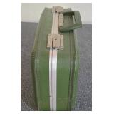 LL-ST - Vintage Green Suitcase 15.5in X 11in X 5.5in