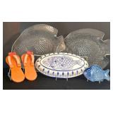 K - Fish Wall Decor & Platters Mixed Lot