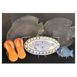 K - Fish Wall Decor & Platters Mixed Lot