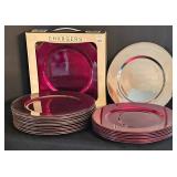 K - Dinner Plate Chargers - Linens-N-Things Set of 4 Assorted Colors