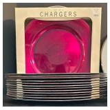 K - Dinner Plate Chargers - Linens-N-Things Set of 4 Assorted Colors