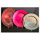 K - Dinner Plate Chargers - Linens-N-Things Set of 4 Assorted Colors