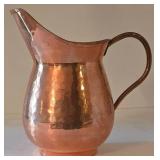 K - Copper & Brass Planters, Pitcher, Basket & Pan Mixed Lot (6 Pieces)