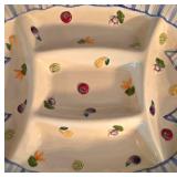 K - Vintage Platter Fitz and Floyd 1994 14 X 18.5 in