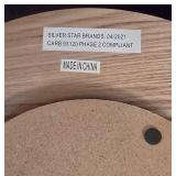 K - Wood Lazy Susan Set With Basket (Lot of 3)