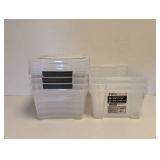IRIS BUCKLE UP STORAGE SET 4PK/ INSTA VIEW STORAGE CONTAINERS 3PC