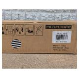 NEW CWC OUTDURA 10’ MARKET UMBRELLA BLACK/WHITE STRIPED