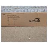 NEW CWC OUTDURA 10’ MARKET UMBRELLA W/ LED LIGHTS BLUE