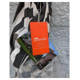 SUNVILLA SUNBRELLA 11’ MARKET UMBRELLA BLACK/WHITE STRIPED