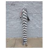 SUNVILLA SUNBRELLA 11’ MARKET UMBRELLA BLACK/WHITE STRIPED