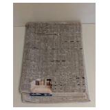NEW MOHAWK TANGIERS COLLECTION ACCENT RUG MATRIX BEIGE BLUE