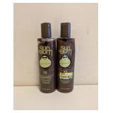 (2) NEW SUNBUM SPF15 PREMIUM SUNSCREEN BROWNING LOTION