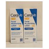 (2) NEW CERAVE FACIAL MOISTURIZING LOTION BROAD SPECTRUM SPF30